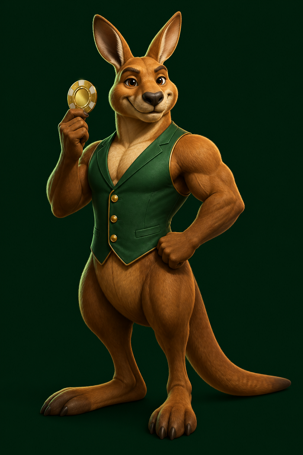 AudSlot kangaroo mascot